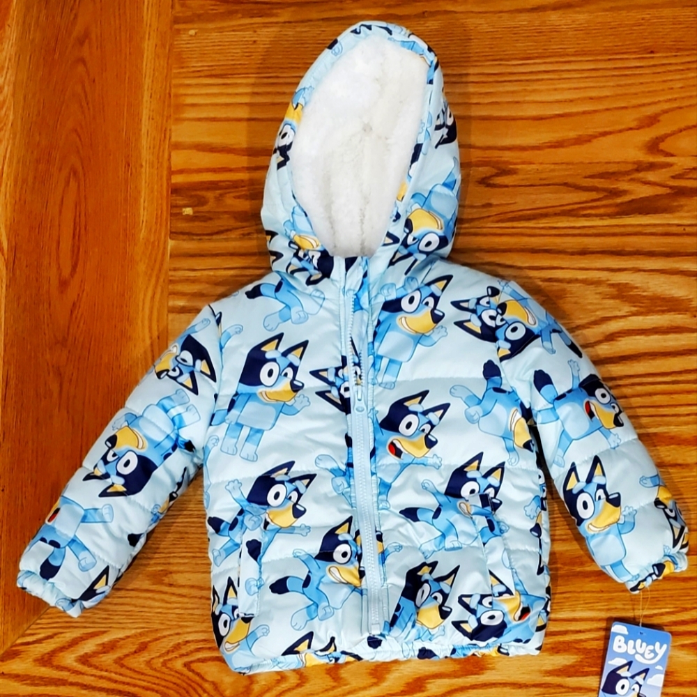 BLUEY Puffer Jacket for Toddlers